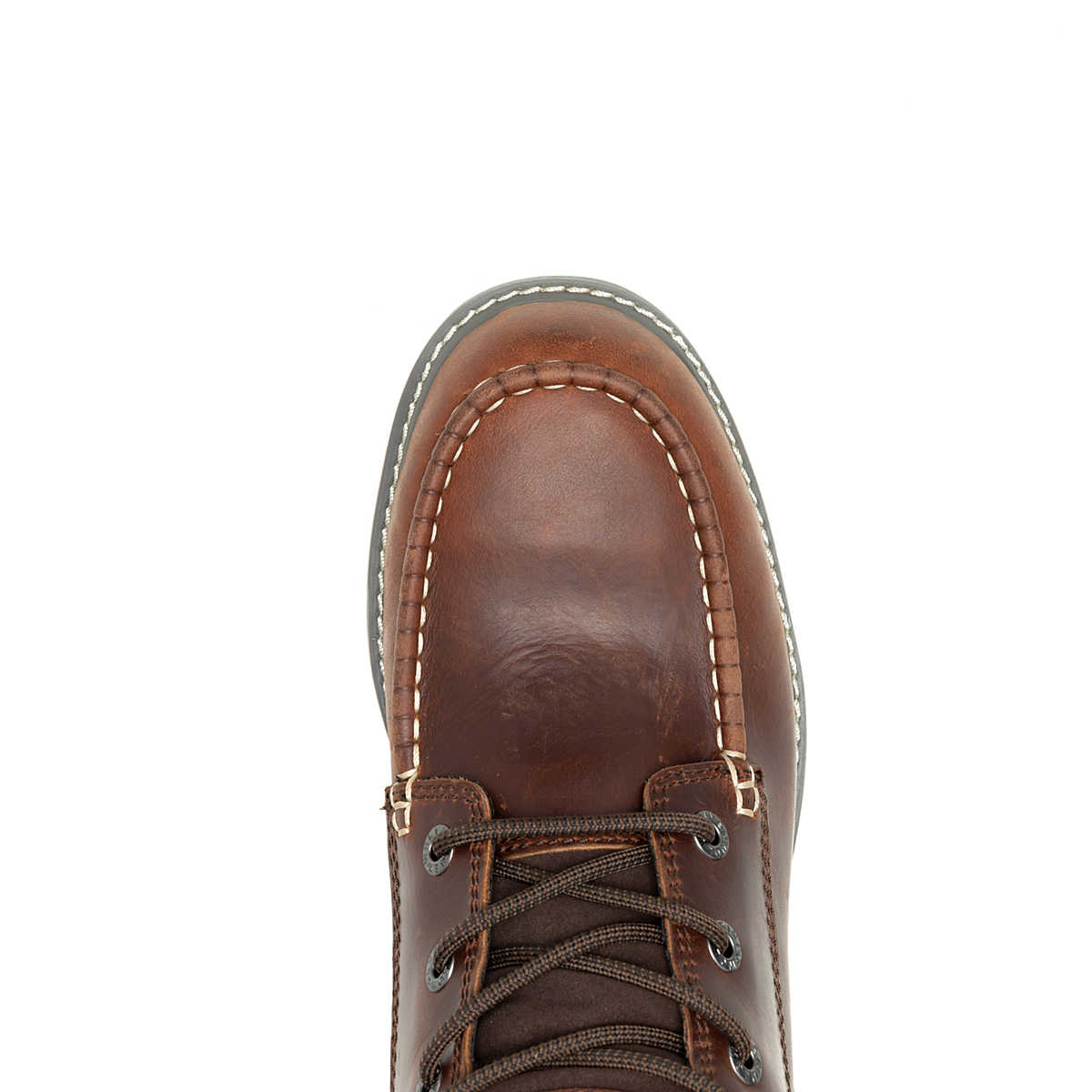 Wolverine Men's Trade Wedge 6" Moc-Toe Work Boot - RUST (SOFT TOE)