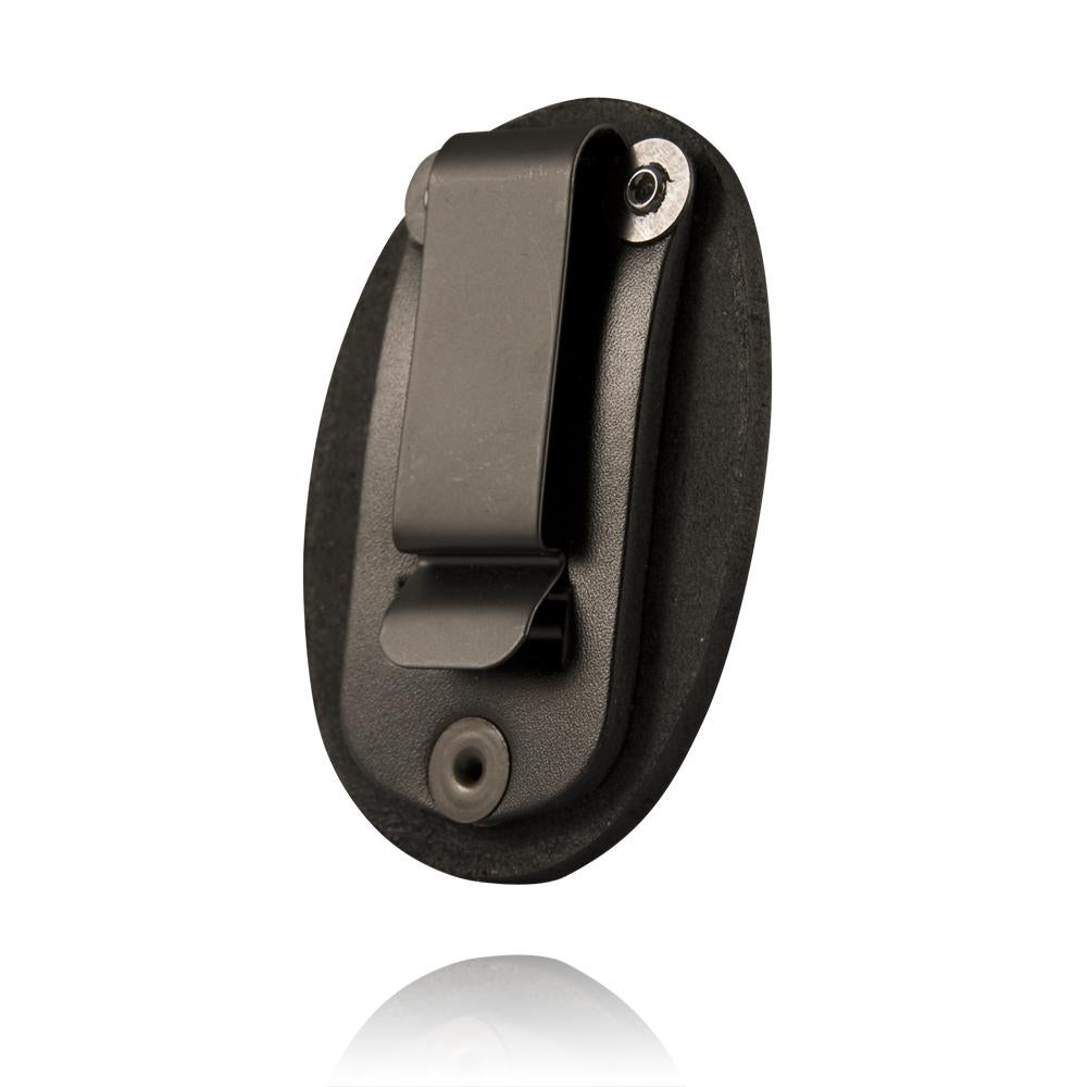 Boston Leather 3-3/4" Round Clip-On Badge Holder for Star Shaped Badges