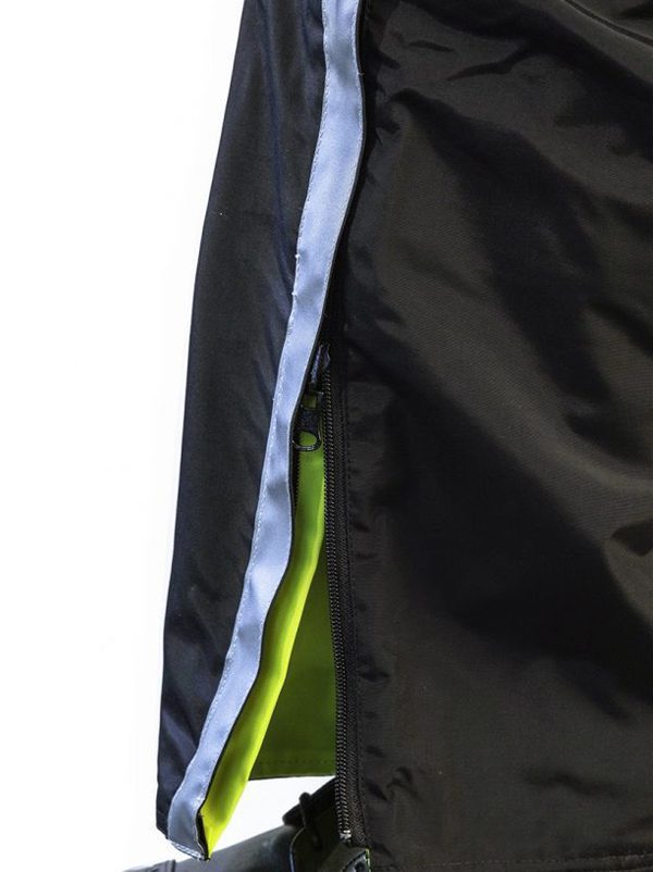 Anchor Uniform Hi-Viz Waterproof Reversible Pants - Black to Lime