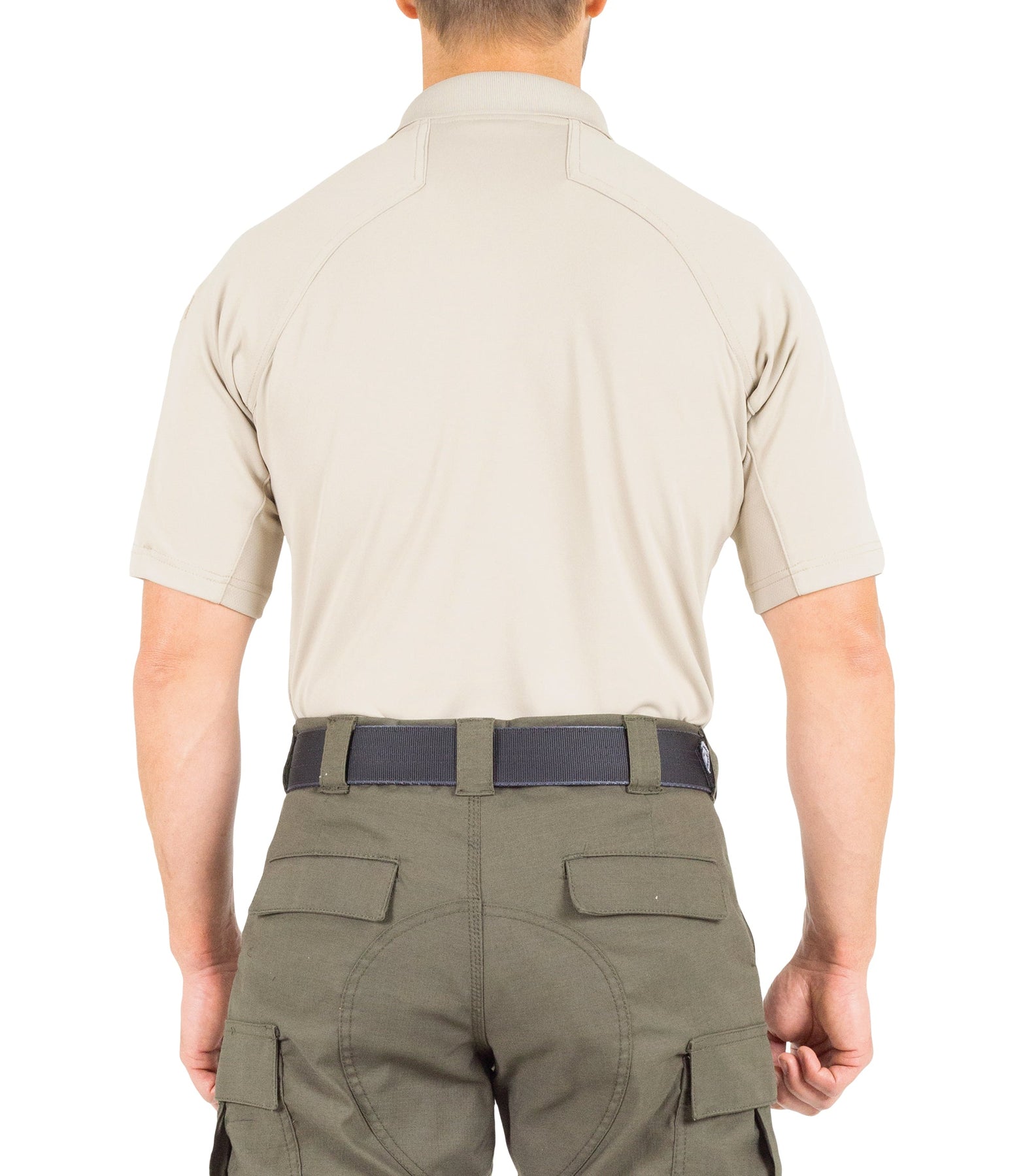 First Tactical Men's Performance Short Sleeve Polo - Silver Tan