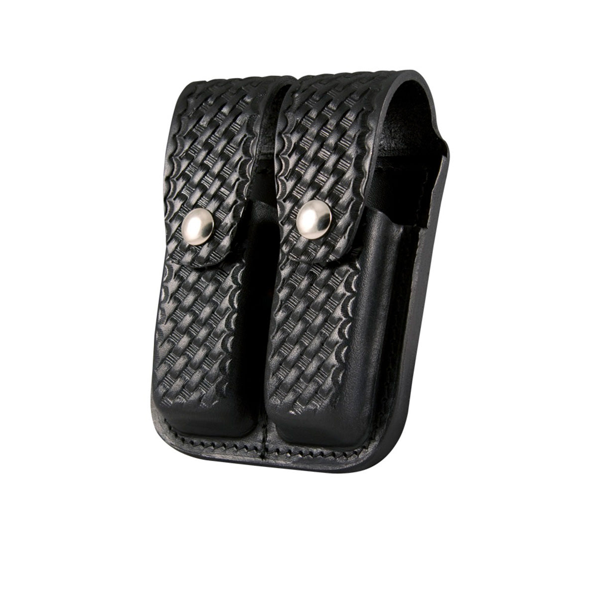 Boston Leather 5601 – Regular, Double Clip, Double Stack Magazine Leather Holder – 9MM, .40 cal