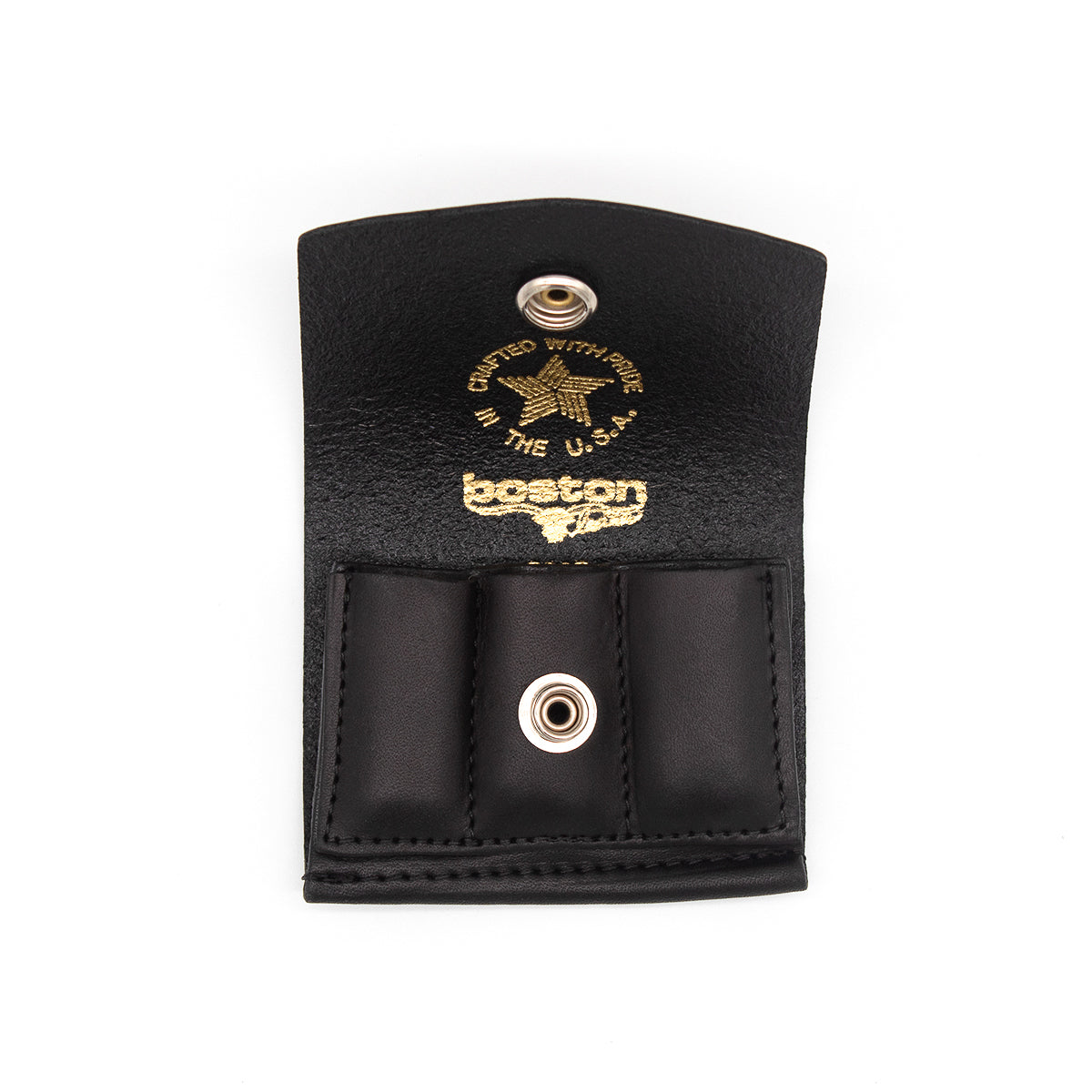 Boston Leather 5637 – Revolver Ammunition Leather Pouch Black