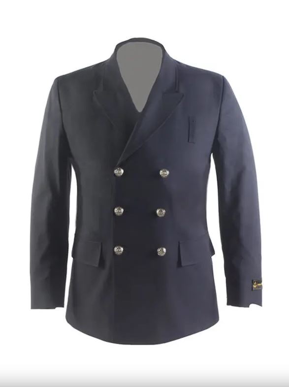 Anchor Uniform Women's Double Breasted Coat with Bottom Flaps – 100% Polyester