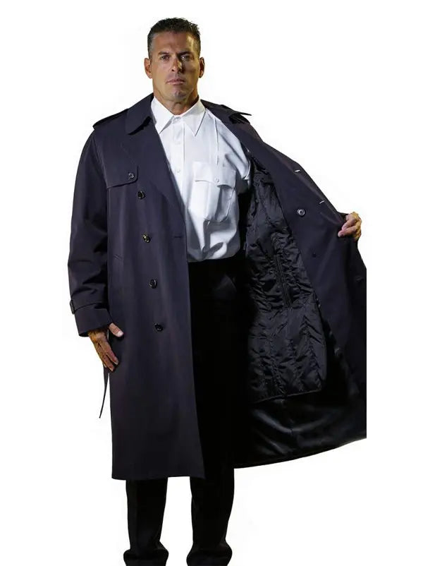 Anchor Uniform Men's Darien Double Breasted Trench Uniform Coat
