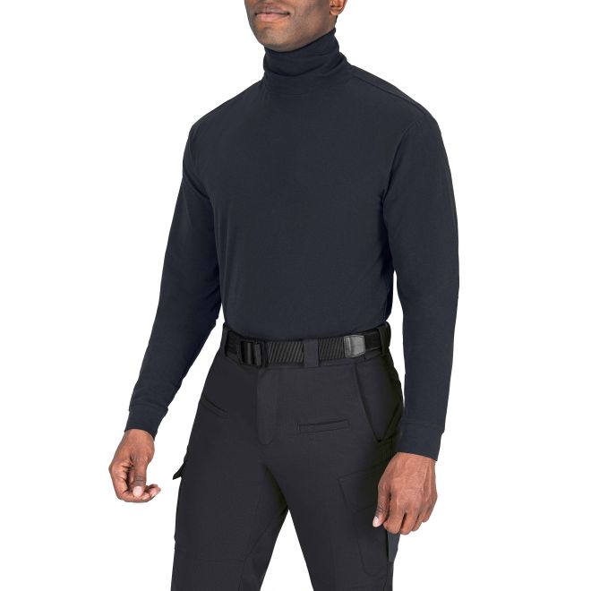 Blauer Turtleneck