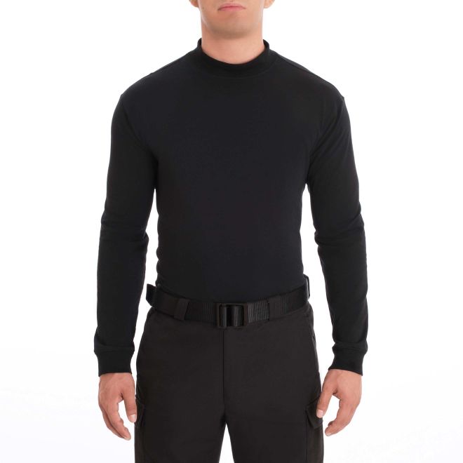 Blauer Mock Turtleneck