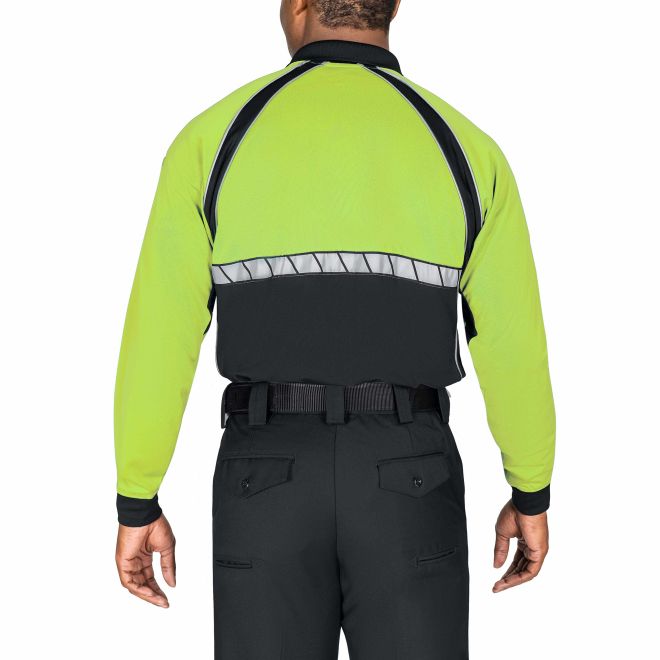 Blauer Long Sleeve Colorblock Performance Polo Shirt