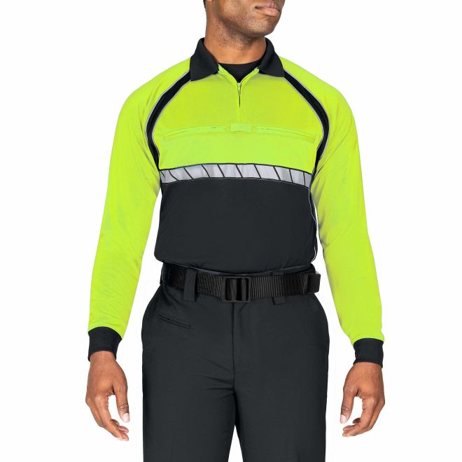 Blauer Long Sleeve Colorblock Performance Polo Shirt