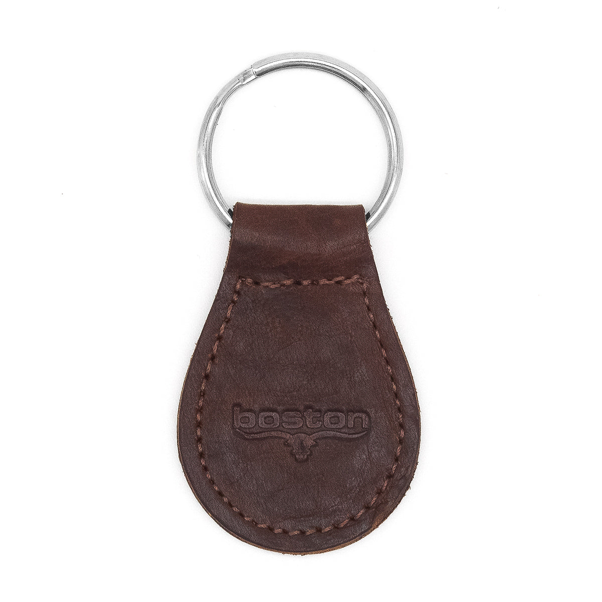 Boston Leather 9016 – Leather Tear Drop Key Fob
