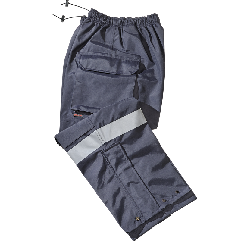 Gerber 911 Rain Pant Navy w Silver Trim and Quilt Liner