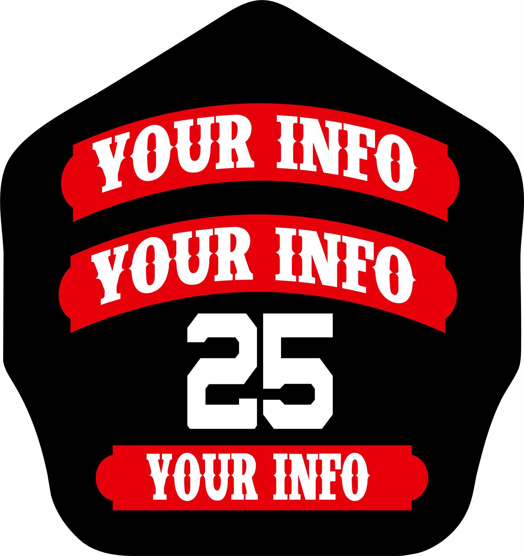 Shields Key Chain 3 Panel 2 On Top With Center Number