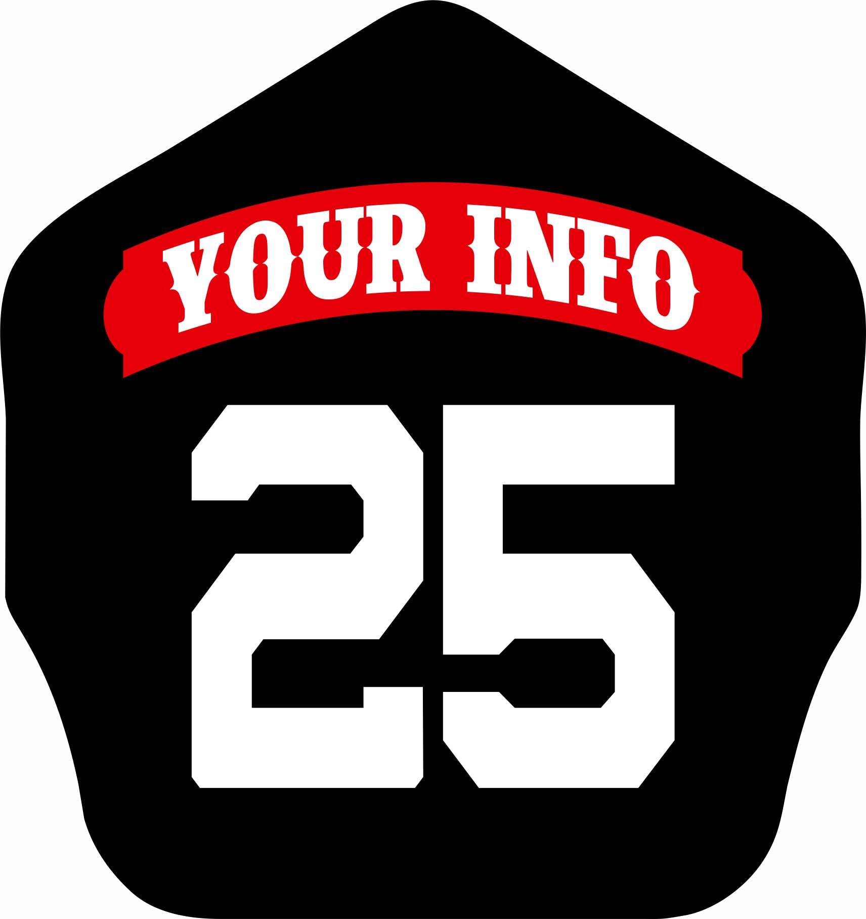 Shields Key Chain 1 Panel Top Number On Bottom