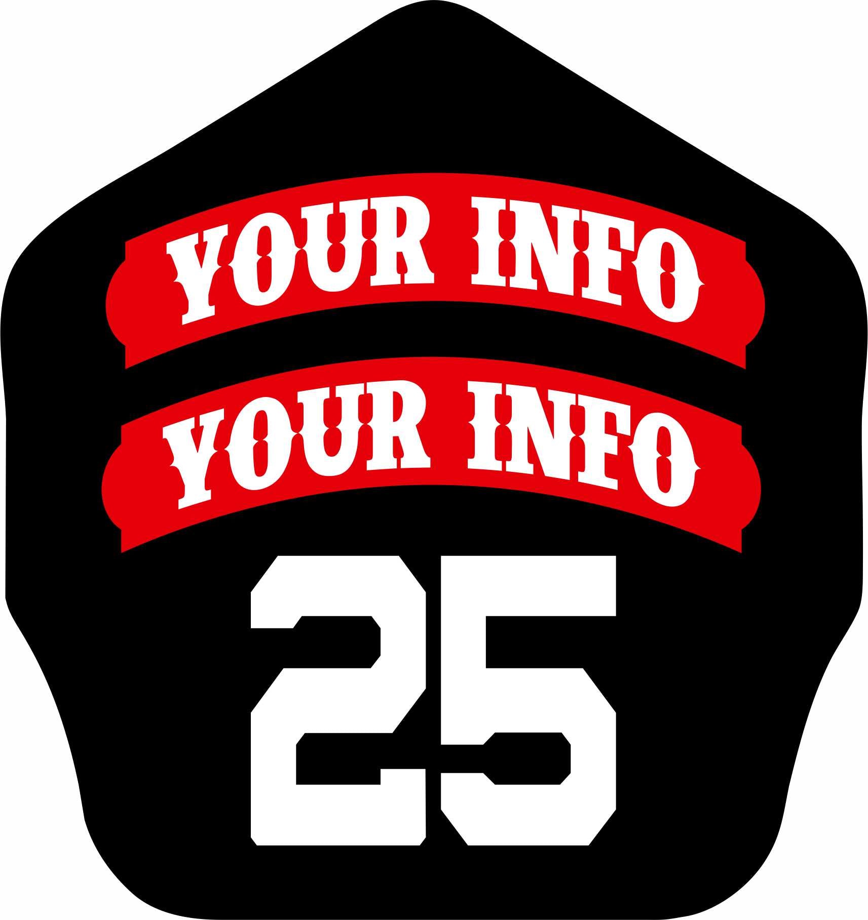 Shields Key Chain 2 Panel Top Number On Bottom