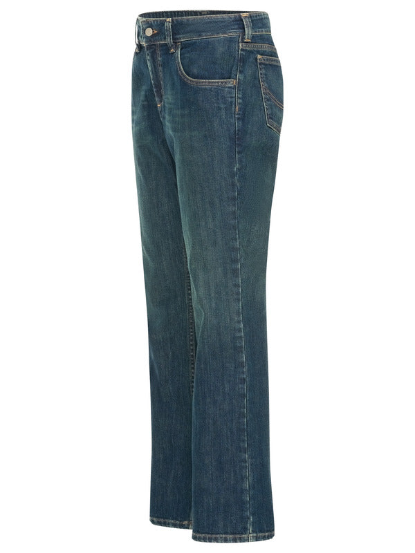 Bulwark Women's Curvy Fit Jean with Stretch - Sanded Denim