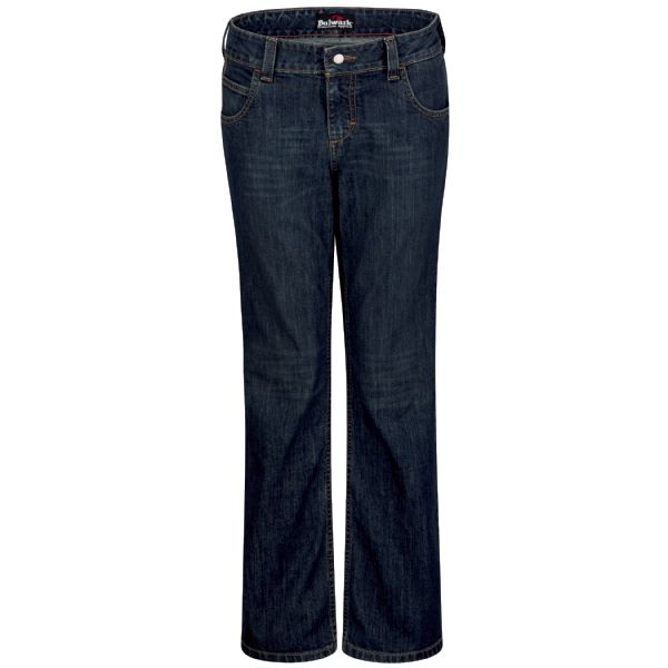Bulwark Women's Straight Fit Jean with Stretch - Sanded Denim