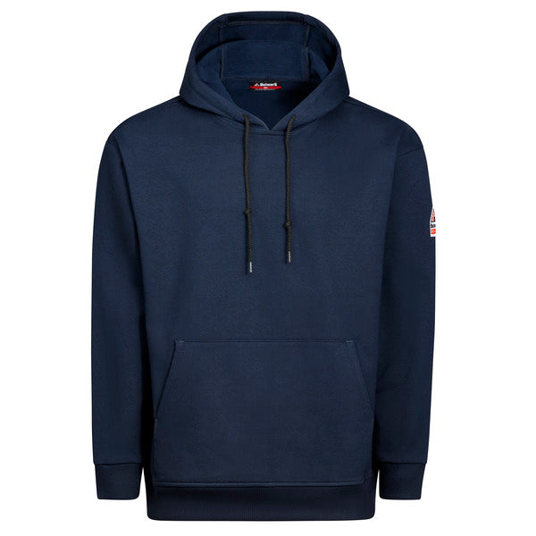 Bulwark Men’s FR Fleece Hoodie Pullover - Navy