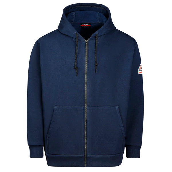 Bulwark Men's Fleece FR Zip-Front Hooded Sweatshirt