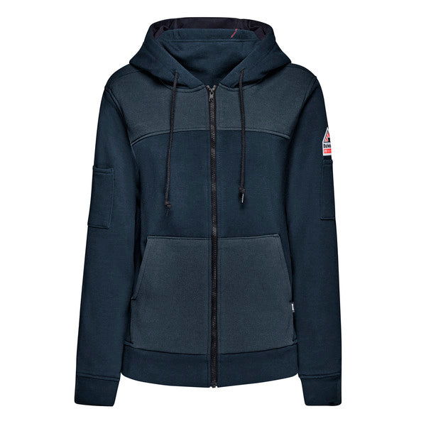 Bulwark Women’s FR Full Zip Hoodie with Face Mask - Navy
