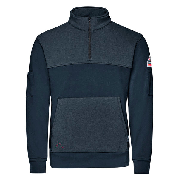 Bulwark Men’s FR Fleece ¼ Zip - Navy