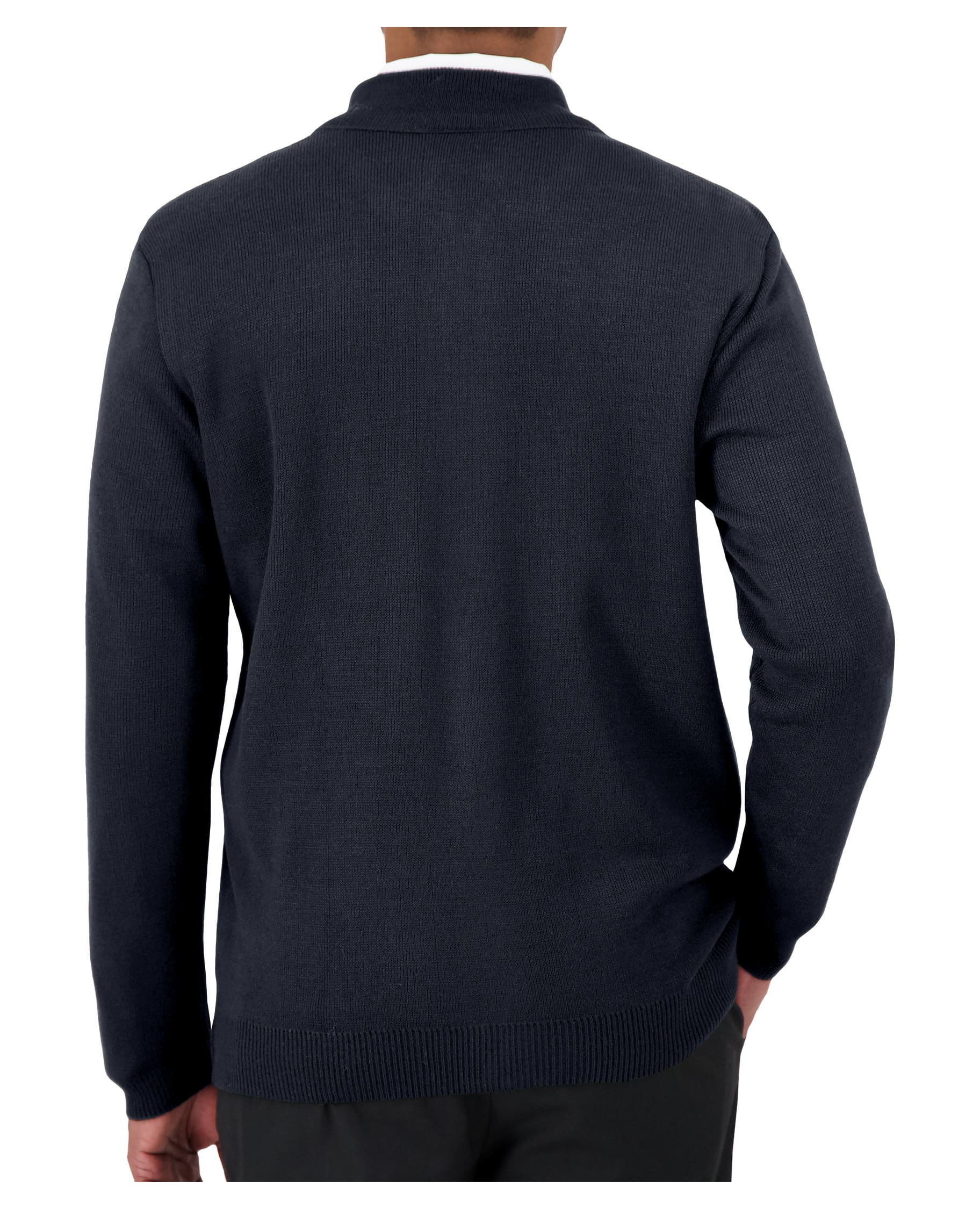 Cobmex Men’s Mockneck Full Zip Cardigan