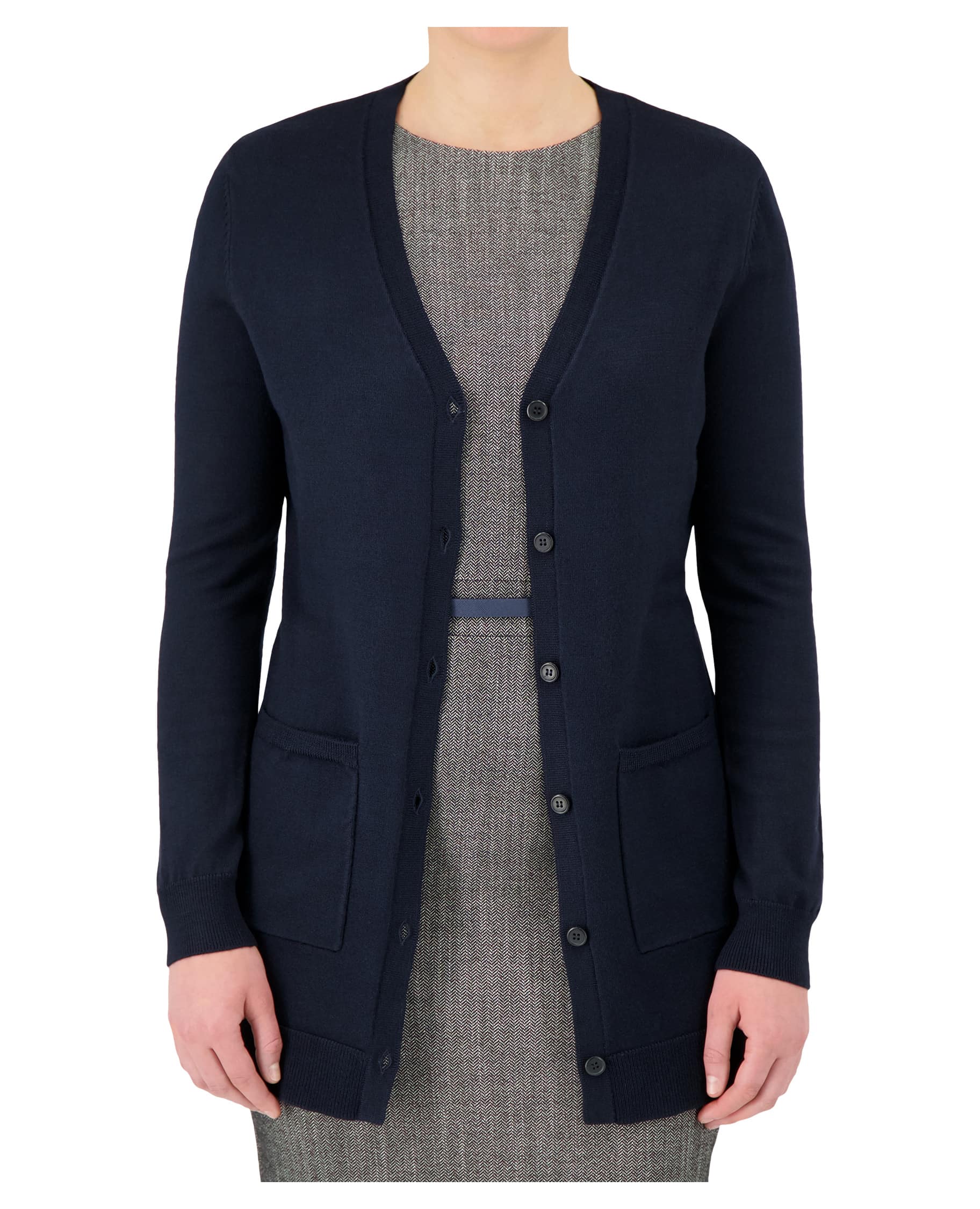 Cobmex Ladies Long Button Cardigan