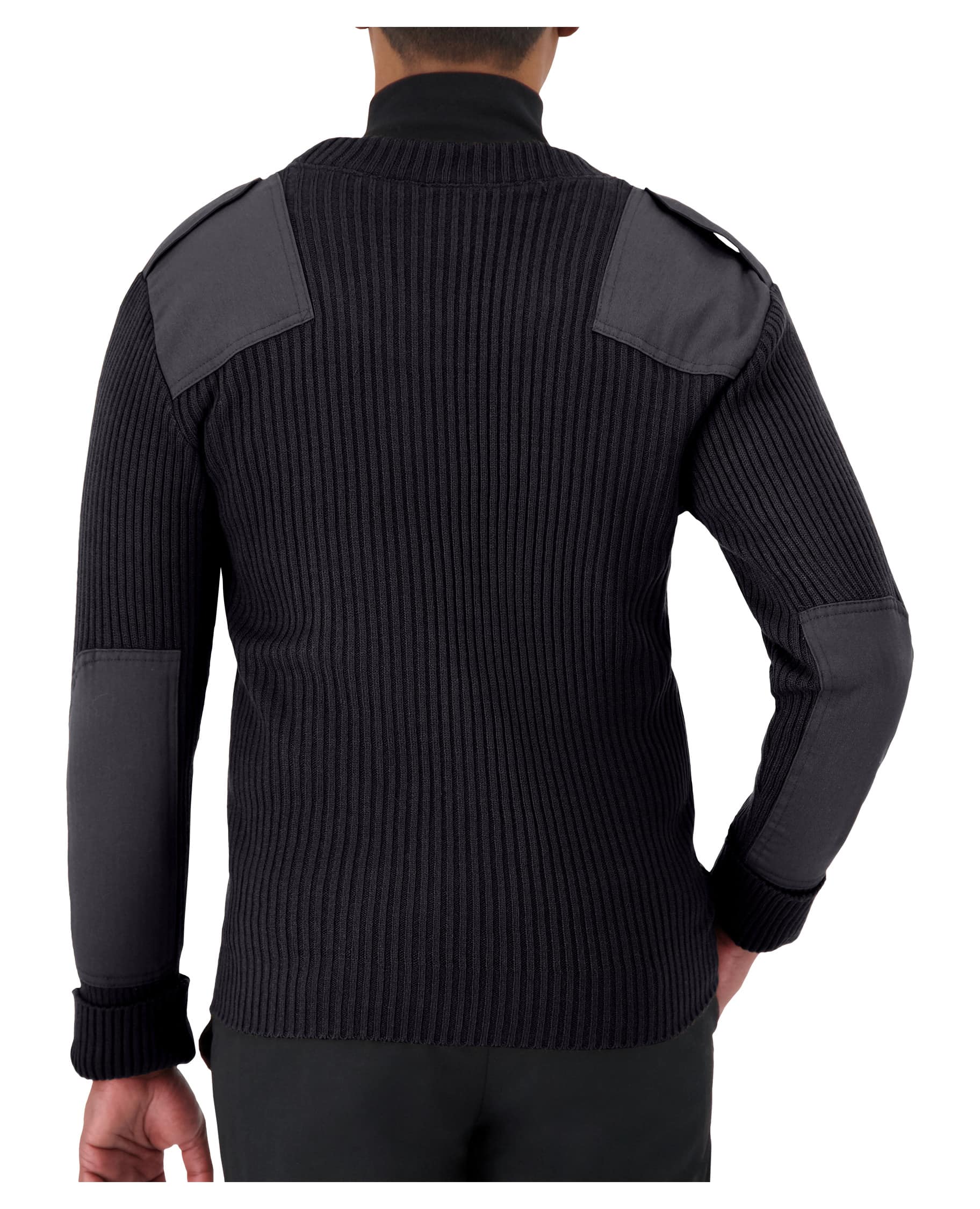 Cobmex Crew Neck Rib “Commando” with VELCRO® Brand fastened Epaulets, Shoulder and Elbow Patches