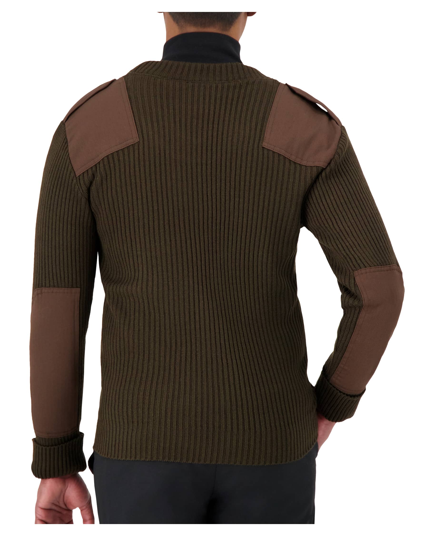Cobmex Crew Neck Rib “Commando” with VELCRO® Brand fastened Epaulets, Shoulder and Elbow Patches