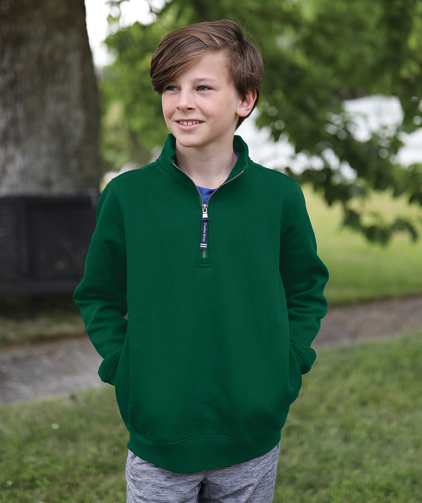 Charles River Youth Crosswind Quarter Zip Sweatshirt
