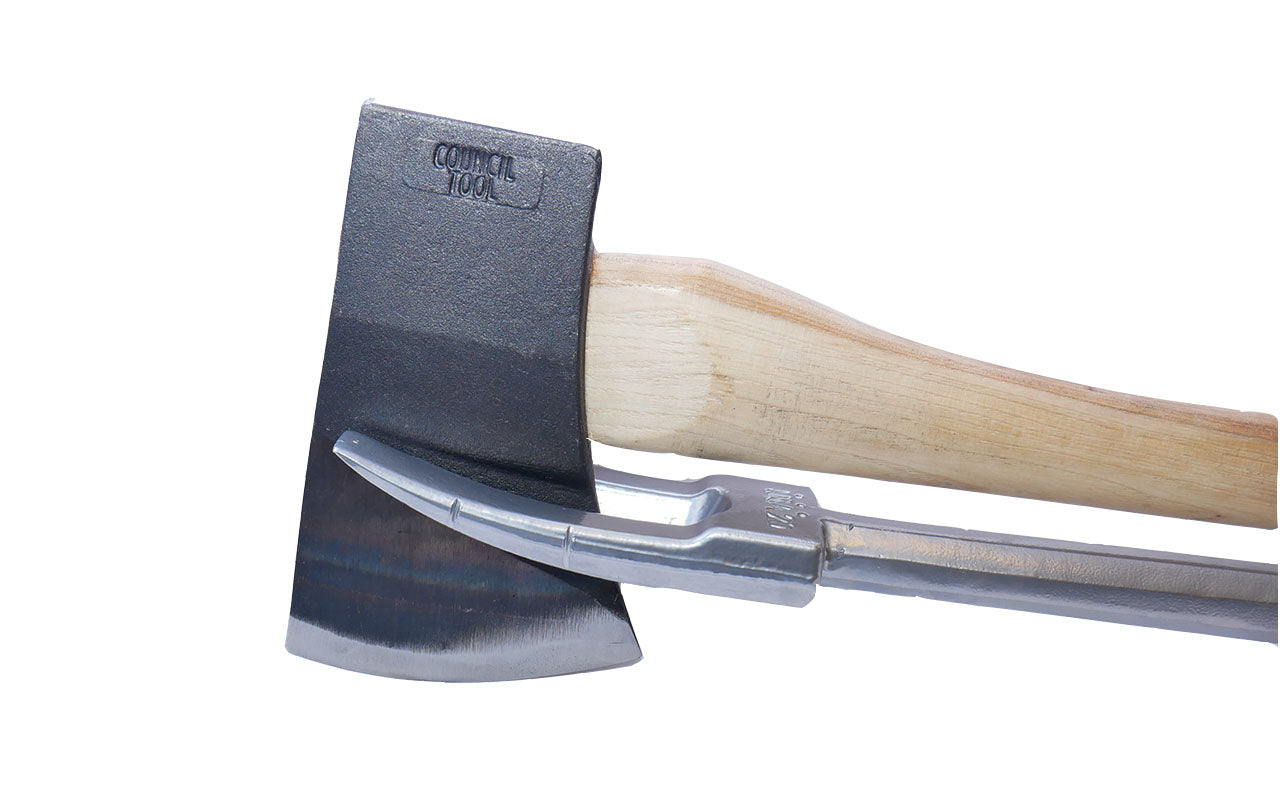 Council Tool FE6-32 Forcible Entry 6lb Flathead Fire Axe with 32 in. Dual Grip Hickory Handle with Marrying Slot