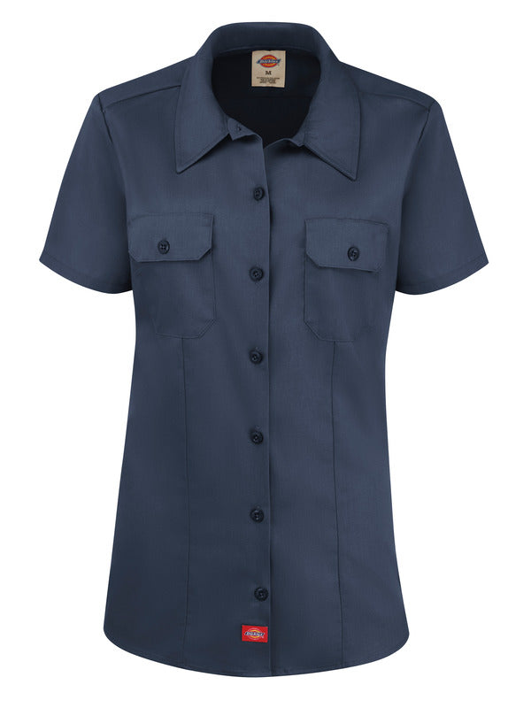Dickies Women's Short-Sleeve Traditional Work Shirt