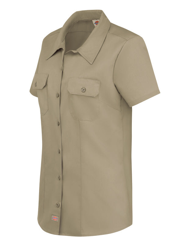Dickies Women's Short-Sleeve Traditional Work Shirt