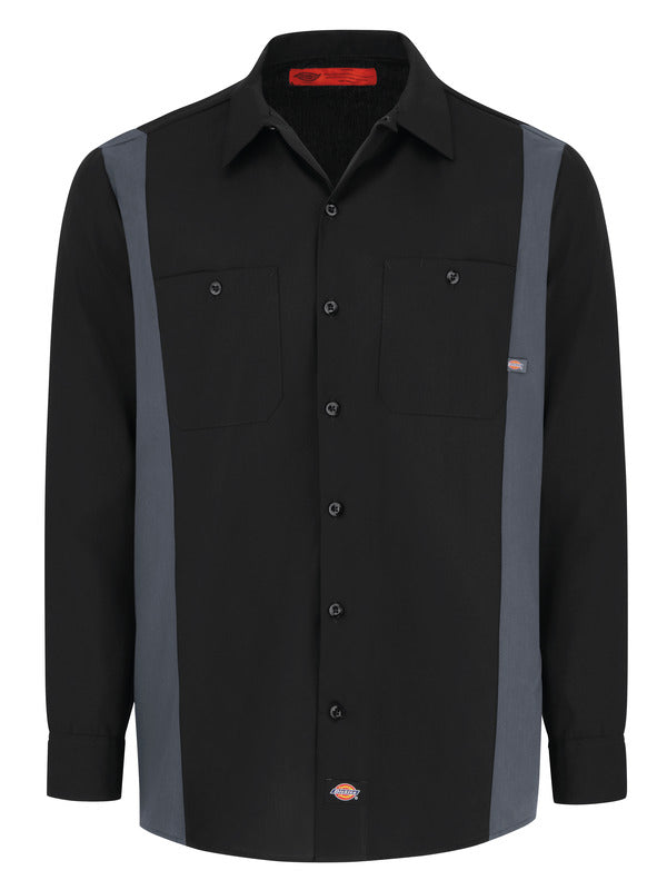 Dickies Men's Industrial Color Block Long-Sleeve Shirt