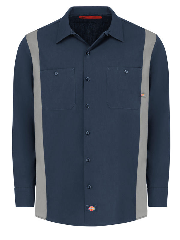 Dickies Men's Industrial Color Block Long-Sleeve Shirt