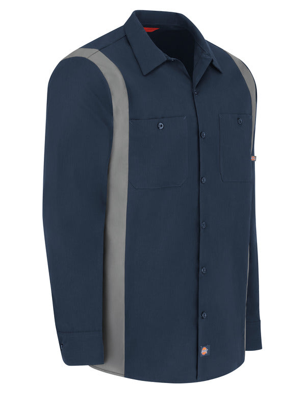 Dickies Men's Industrial Color Block Long-Sleeve Shirt