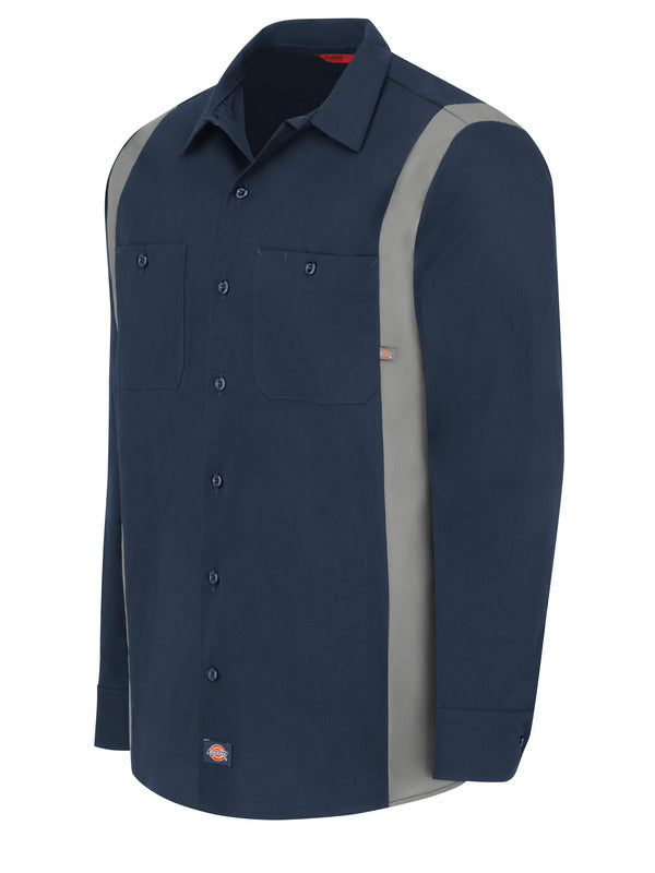 Dickies Men's Industrial Color Block Long-Sleeve Shirt