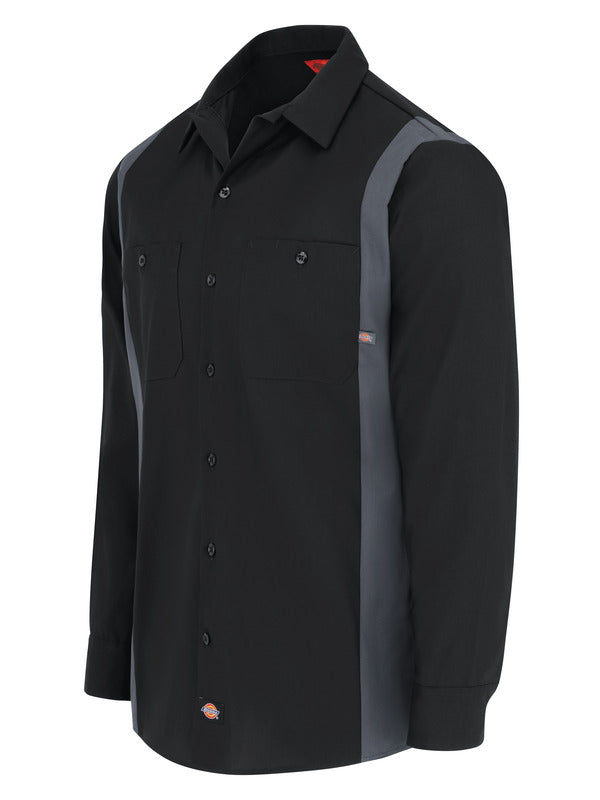 Dickies Men's Industrial Color Block Long-Sleeve Shirt