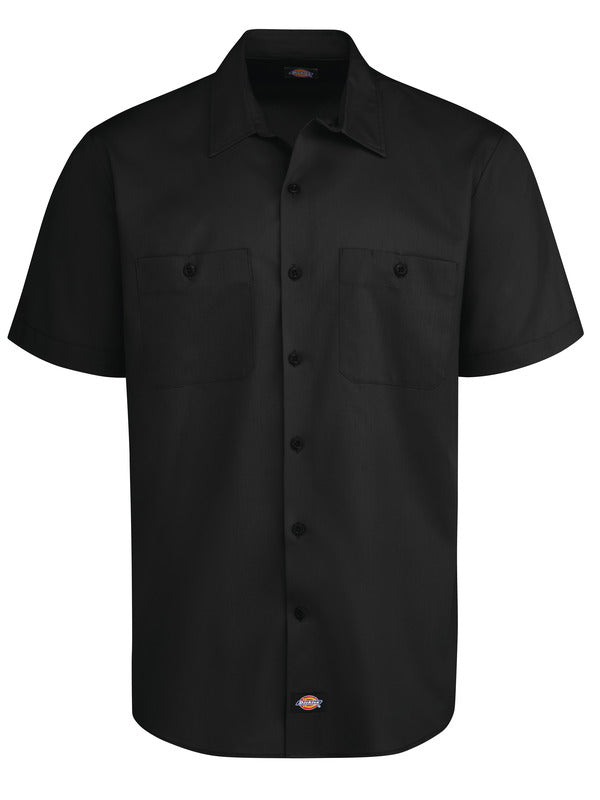 Dickies Men's Industrial WorkTech Ventilated Short-Sleeve Work Shirt With Cooling Mesh