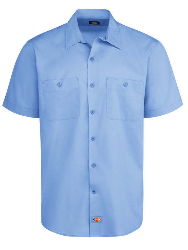 Dickies Men's Industrial WorkTech Ventilated Short-Sleeve Work Shirt With Cooling Mesh