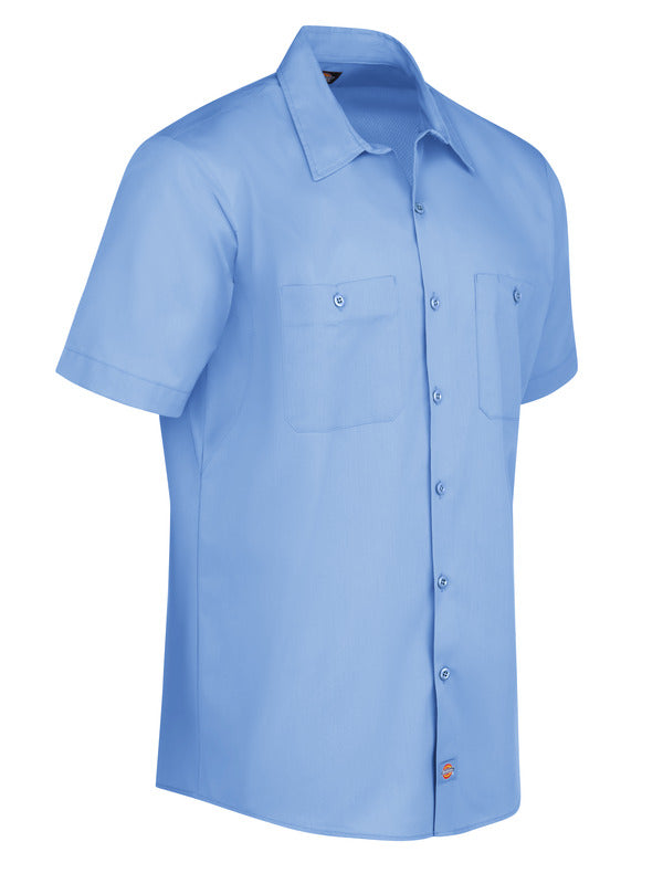 Dickies Men's Industrial WorkTech Ventilated Short-Sleeve Work Shirt With Cooling Mesh
