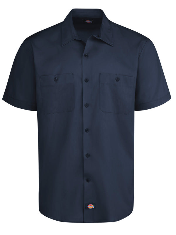 Dickies Men's Industrial WorkTech Ventilated Short-Sleeve Work Shirt With Cooling Mesh