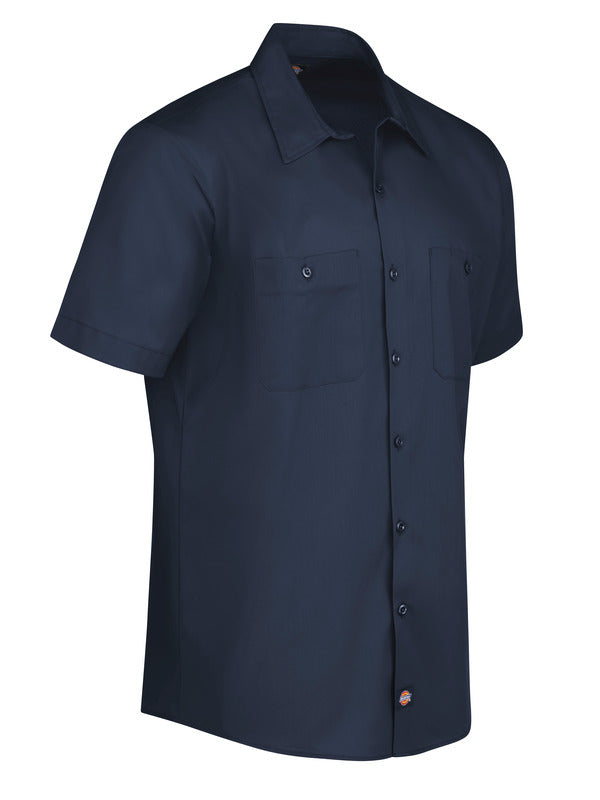 Dickies Men's Industrial WorkTech Ventilated Short-Sleeve Work Shirt With Cooling Mesh