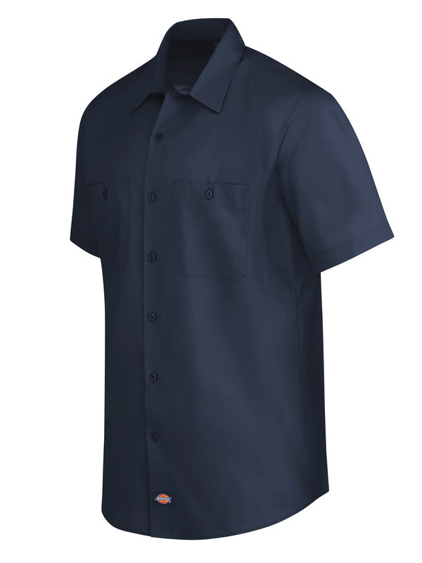 Dickies Men's Industrial WorkTech Ventilated Short-Sleeve Work Shirt With Cooling Mesh