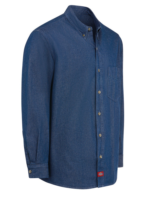 Dickies Men's Denim Long-Sleeve Work Shirt