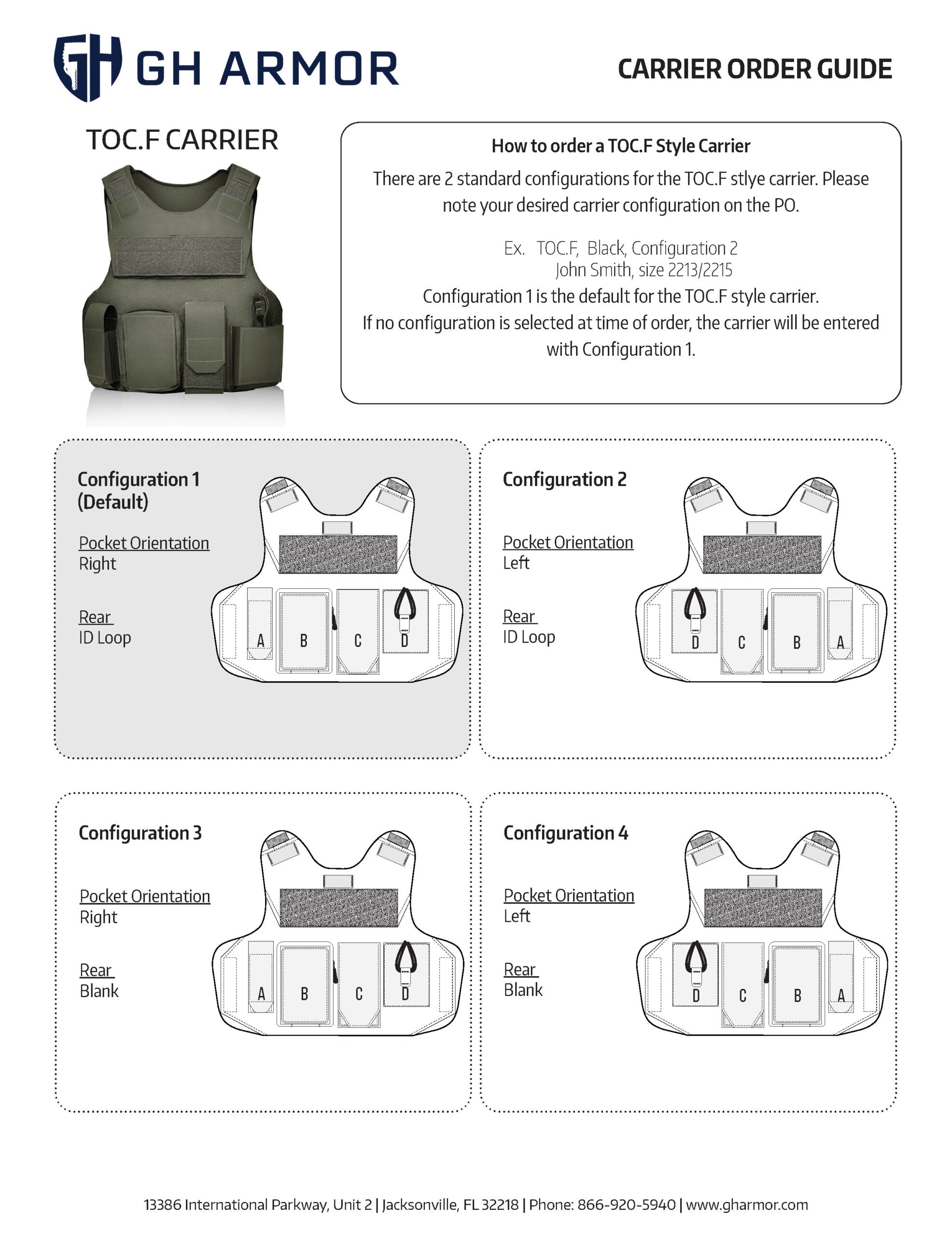 GH Armor Tactical Outer Carrier Fixed Pockets