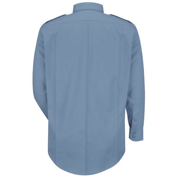 Horace Small Men's New Dimension® Poplin Long Sleeve Shirt - Light Blue