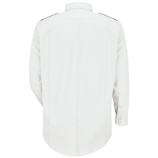 Horace Small Men's New Dimension® Poplin Long Sleeve Shirt - White
