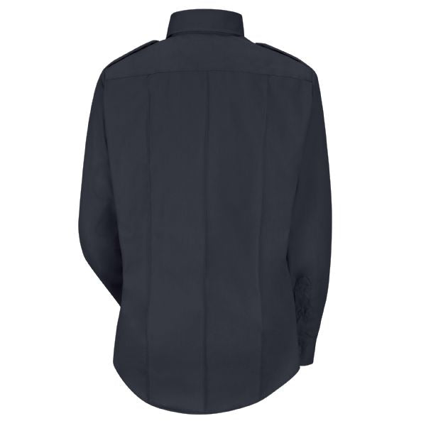 Horace Small Women's New Dimension® Poplin Long Sleeve Shirt - Dark Navy