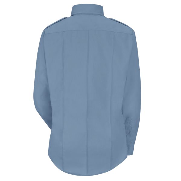 Horace Small Women's New Dimension® Poplin Long Sleeve Shirt - Light Blue
