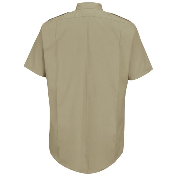 Horace Small Men's New Dimension® Poplin Short Sleeve Shirt - Silver Tan