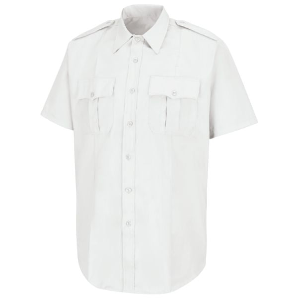 Horace Small Men's New Dimension® Poplin Short Sleeve Shirt - White